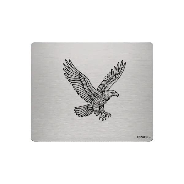 Aluminium-Mousepad – Lasergravur „Sky Hunter Hawk“