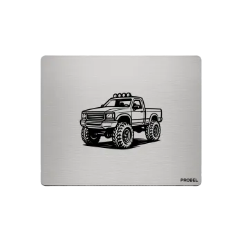 Aluminium-Mousepad – Lasergravur „Steel Offroad Truck“