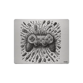 Aluminium-Mousepad – Lasergravur „Game Core Explosion“