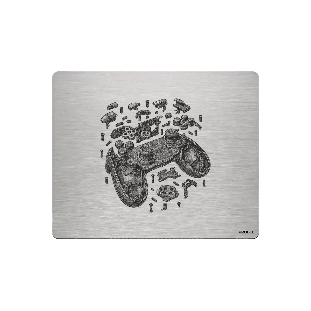 Alüminyum Mouse Pad – “Controller Mechanics” Lazer Gravür