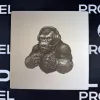 Aluminium-Mousepad – Lasergravur „Cyber Gorilla“