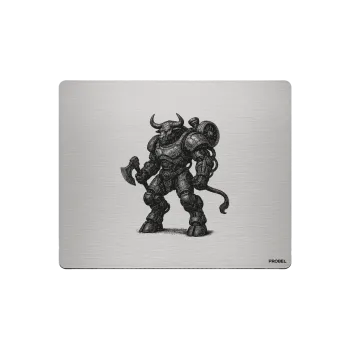Aluminium-Mousepad – Lasergravur „Cyber Minotaurus“