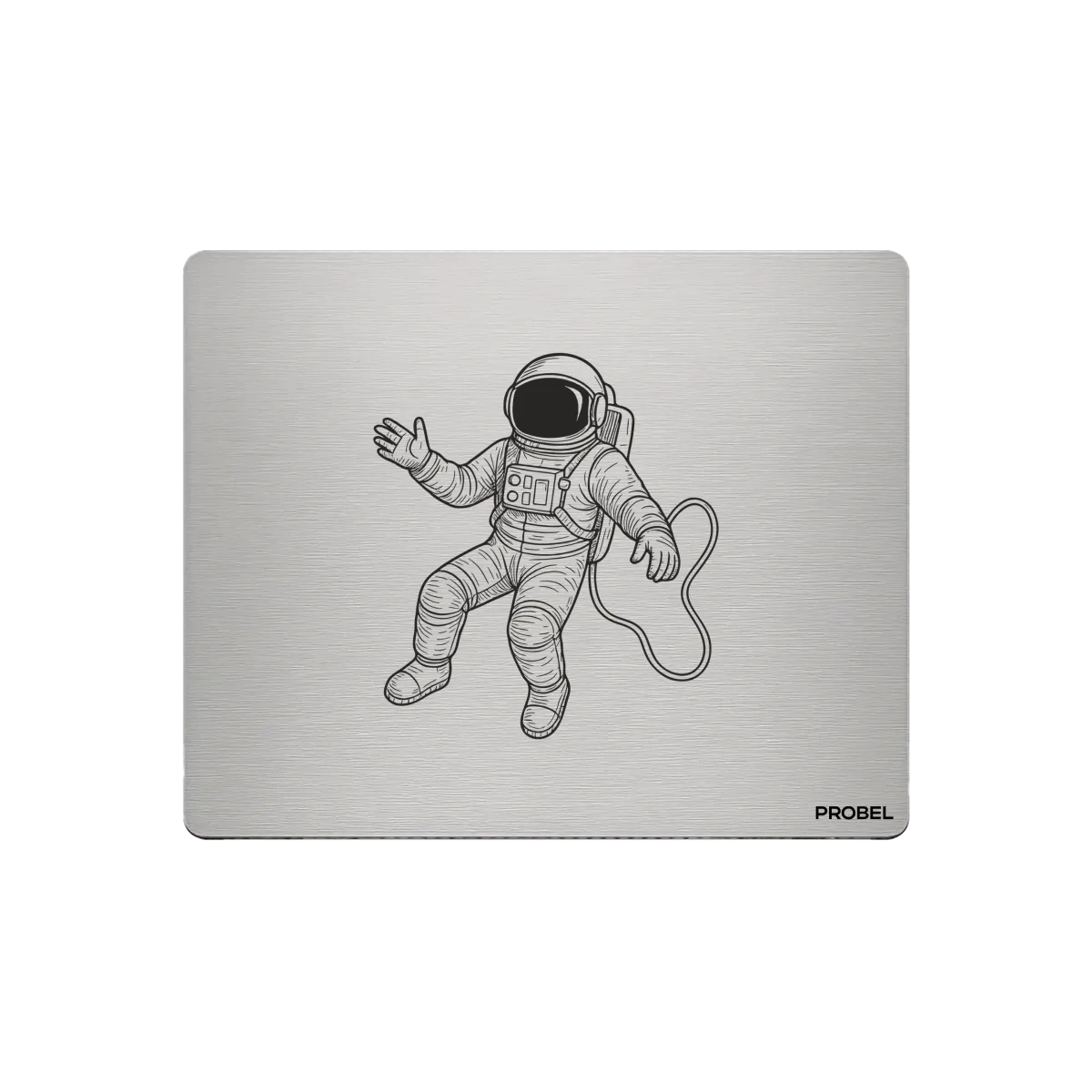 Aluminium-Mousepad – Lasergravur „Space Explorer Astronaut“