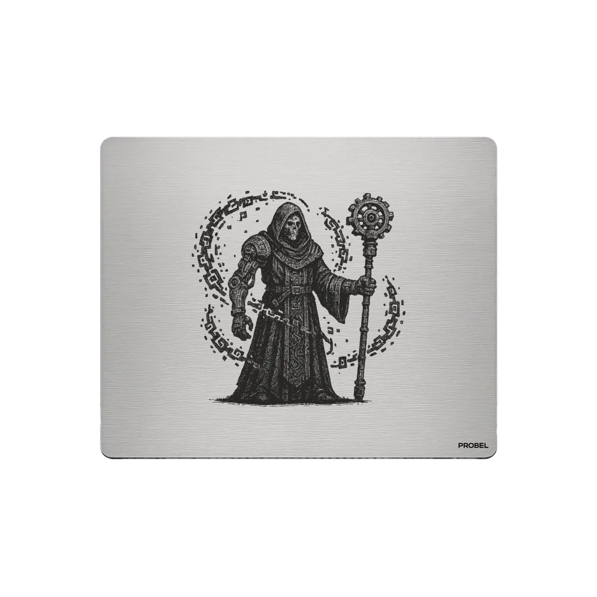 Aluminium-Mousepad – Lasergravur „Techno Lich Archmage“