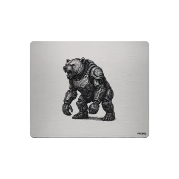 Aluminium-Mousepad – Lasergravur „Iron Bear Colossus“