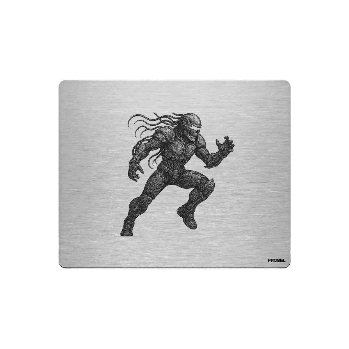 Aluminium-Mousepad – Lasergravur „Cyber Predator Runner“