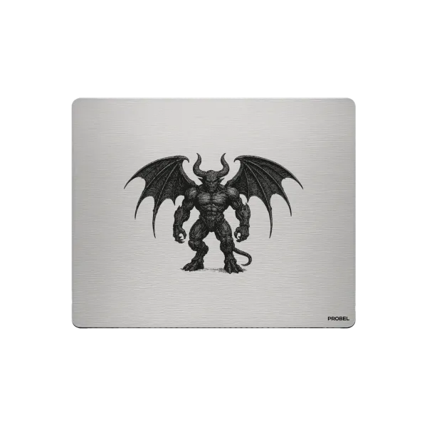 Aluminium-Mousepad – Lasergravur „Demon Winglord“