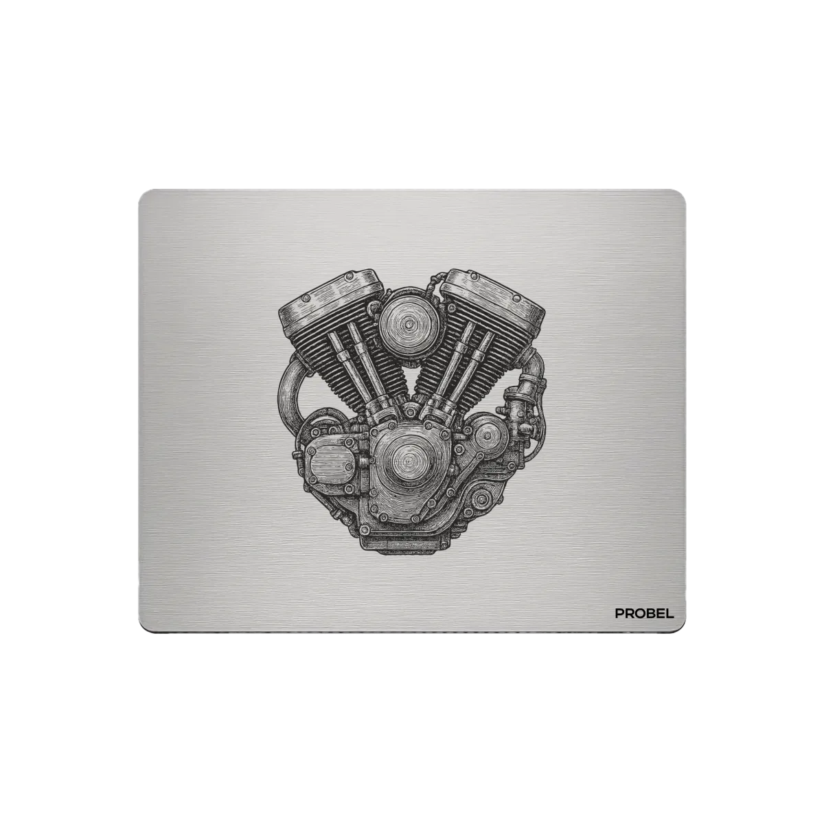 Aluminiowa podkładka pod mysz – grawer laserowy „Iron V-Twin”