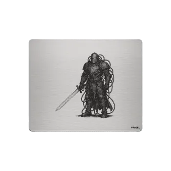 Aluminium-Mousepad – Lasergravur „Cyber Knight“