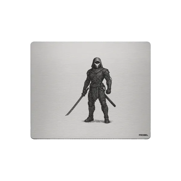 Aluminium-Mousepad – Lasergravur „Shadow Blade“