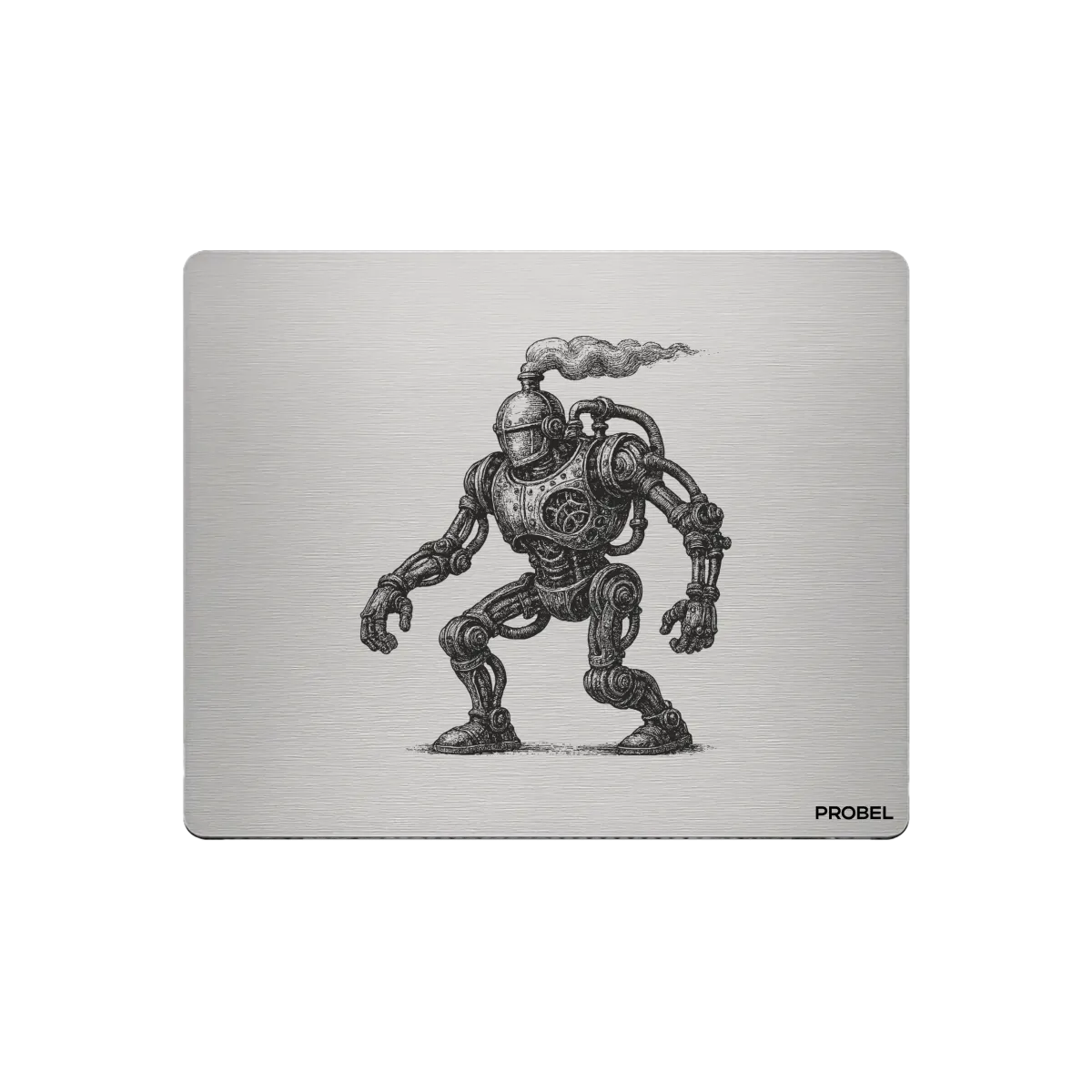 Aluminium-Mousepad – Lasergravur „Steam Walker“