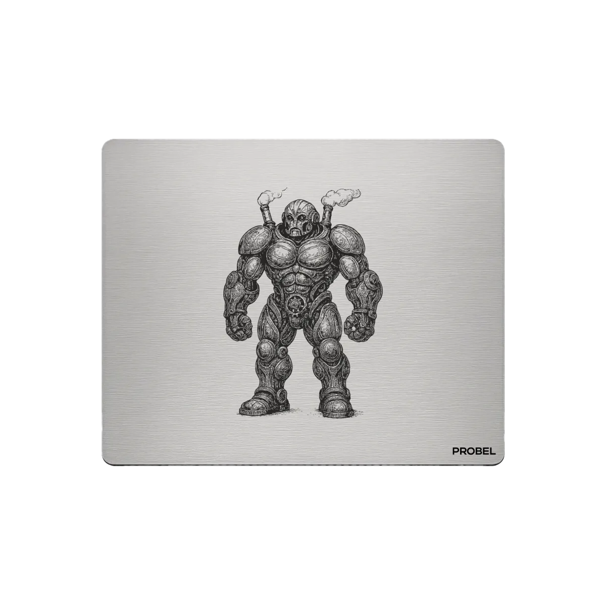 Aluminium-Mousepad – Lasergravur „Steam Colossus“