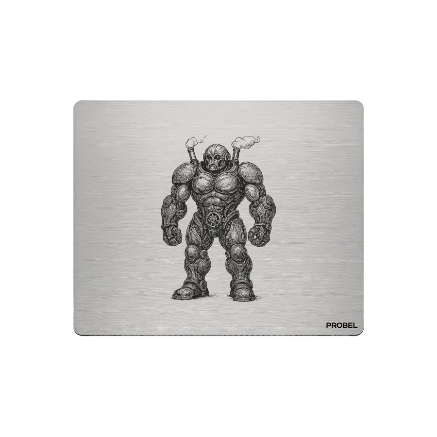 Aluminium-Mousepad – Lasergravur „Steam Colossus“