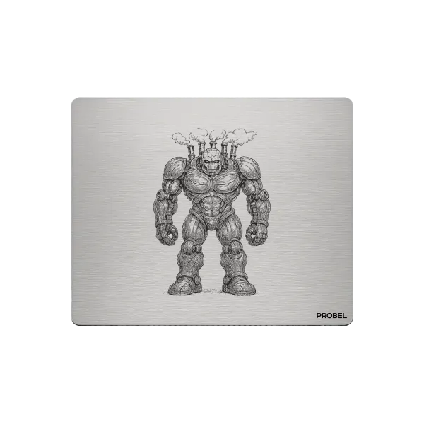 Aluminium-Mousepad – Lasergravur „Iron Forge Titan“