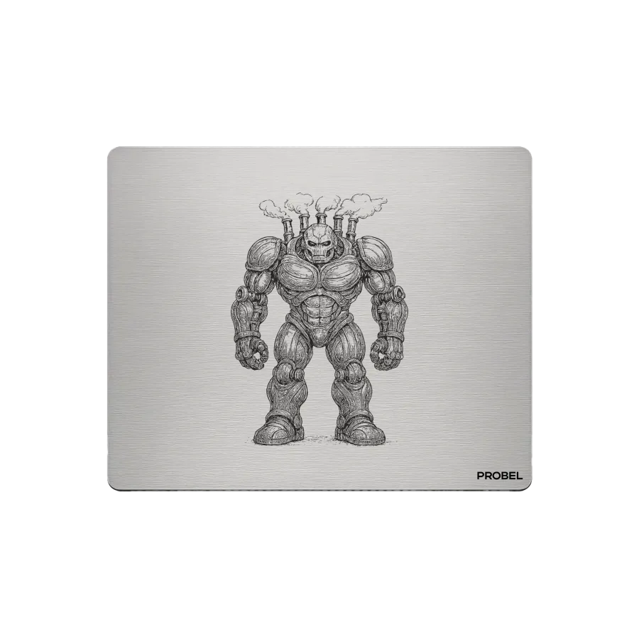 Aluminium-Mousepad – Lasergravur „Iron Forge Titan“