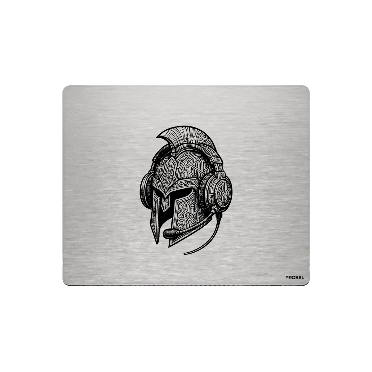 Aluminium-Mousepad – Lasergravur „Spartan Signal Commander“