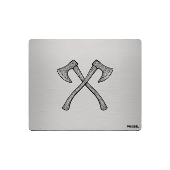 Aluminium-Mousepad – Lasergravur „Twin Battle Axes“