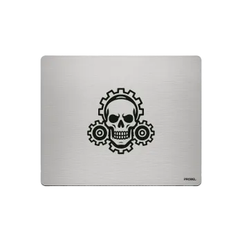 Aluminium-Mousepad – Lasergravur „Skull Cannons“