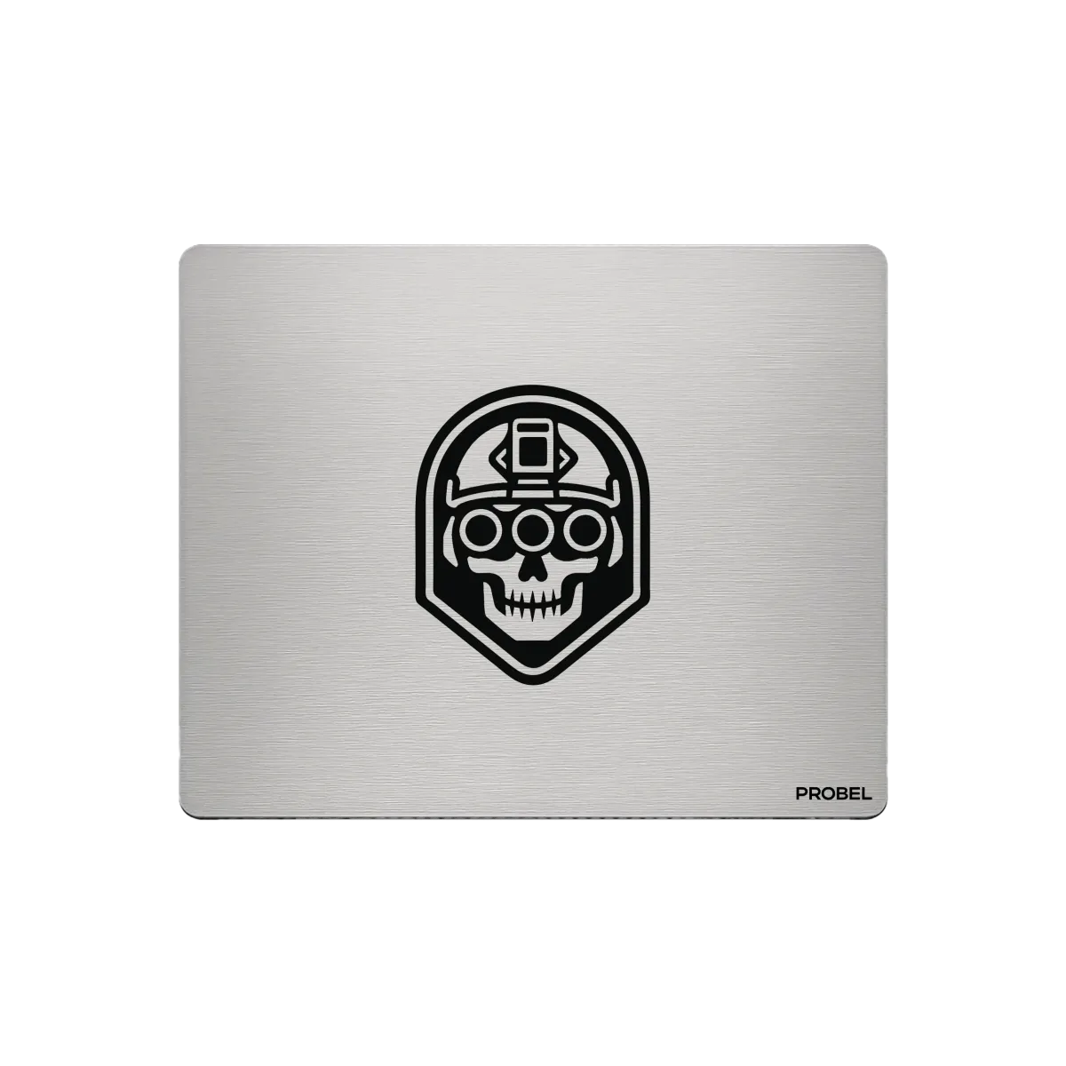 Tapis de souris en aluminium – gravure laser « Mining Skull »