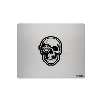 Aluminium-Mousepad – Lasergravur „Tech Skull Eye“