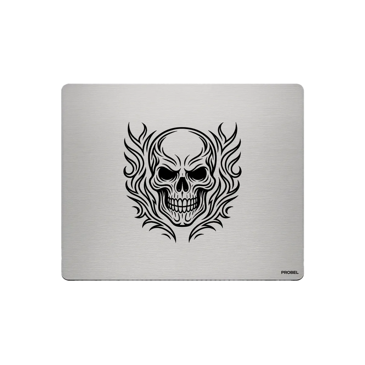 Алюминиевый коврик для мыши – лазерная гравировка «Flame Tribal Skull»