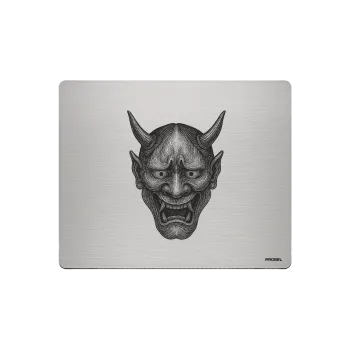 Aluminium-Mousepad – Lasergravur „Demonic Oni Mask“