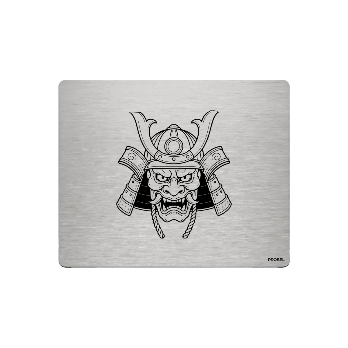 Aluminium-Mousepad – Lasergravur „Samurai Rage Oni“