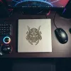 Aluminium-Mousepad – Lasergravur „Cyber Oni Reactor“