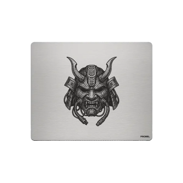 Aluminium-Mousepad – Lasergravur „Cyber Oni Reactor“