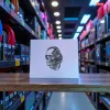 Aluminium-Mousepad probel – Lasergravur „Cyber Skull Operator“