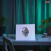 Aluminium-Mousepad probel – Lasergravur „Cyber Skull Operator“