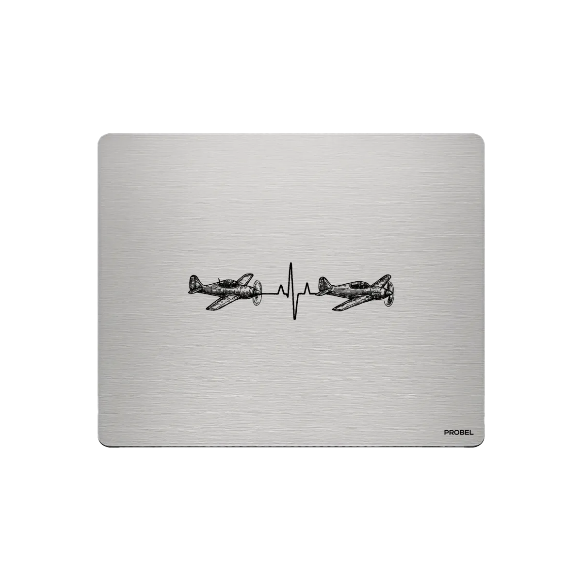 Mousepad in alluminio – incisione “Aviator Heartbeat”