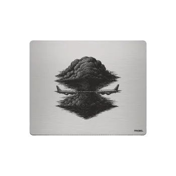 Aluminium-Mousepad – Lasergravur „Aviation Reflection“