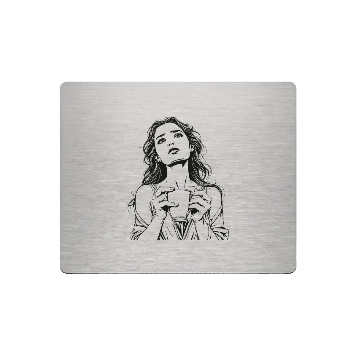 Aluminium-Mousepad – Lasergravur „Silent Morning“