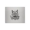 Alfombrilla de ratón de aluminio – grabado láser “Wild Bloom Cat”