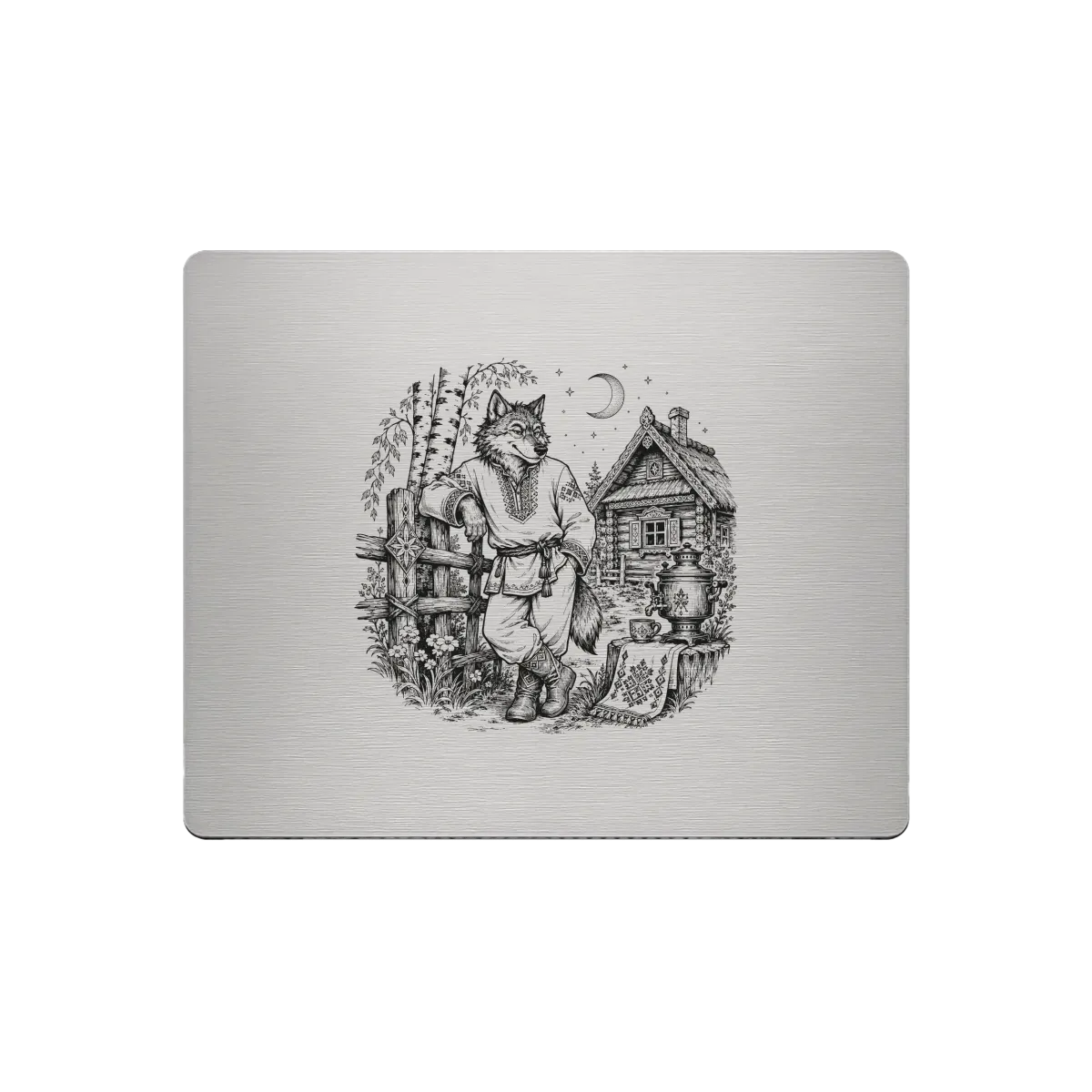 Alüminyum Mousepad – Lazer Gravür “Forest Wolf”