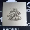 Aluminium-Mousepad – Lasergravur „Hungry Dragon“