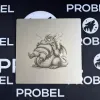 Aluminium-Mousepad – Lasergravur „Hungry Dragon“