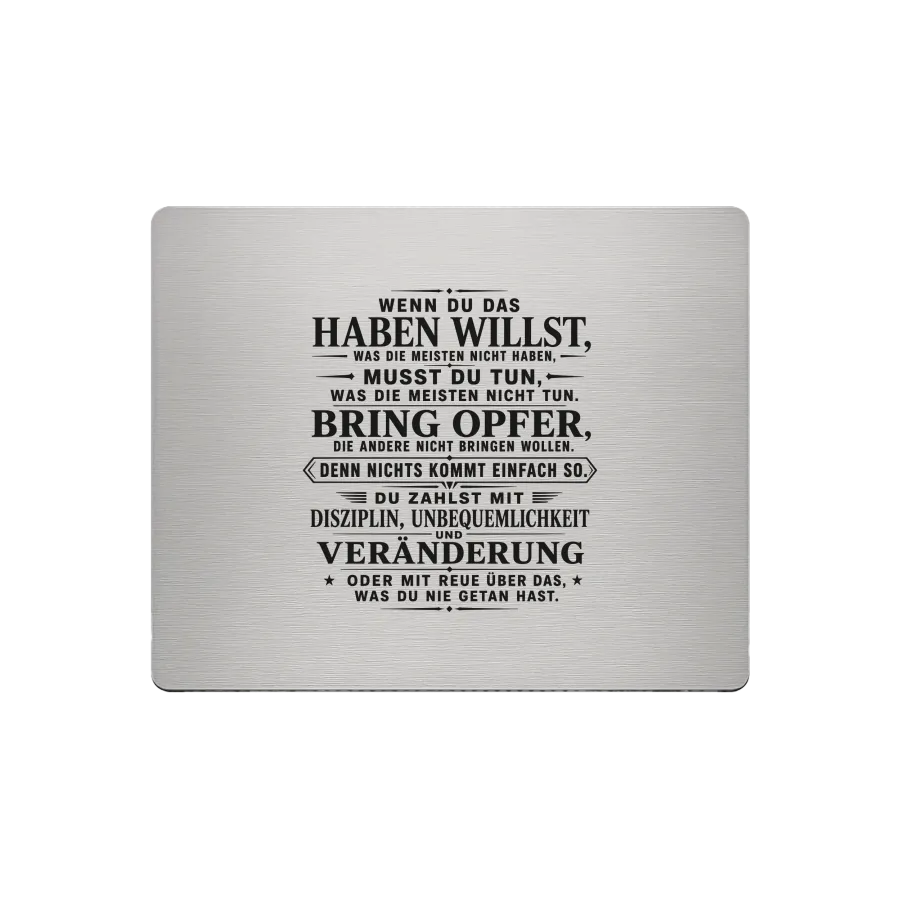 Aluminium Mousepad – Lasergravur 