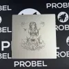 Aluminium Mousepad – Lasergravur "Floral Girl"