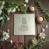 Aluminium Mousepad – Lasergravur "Floral Girl"