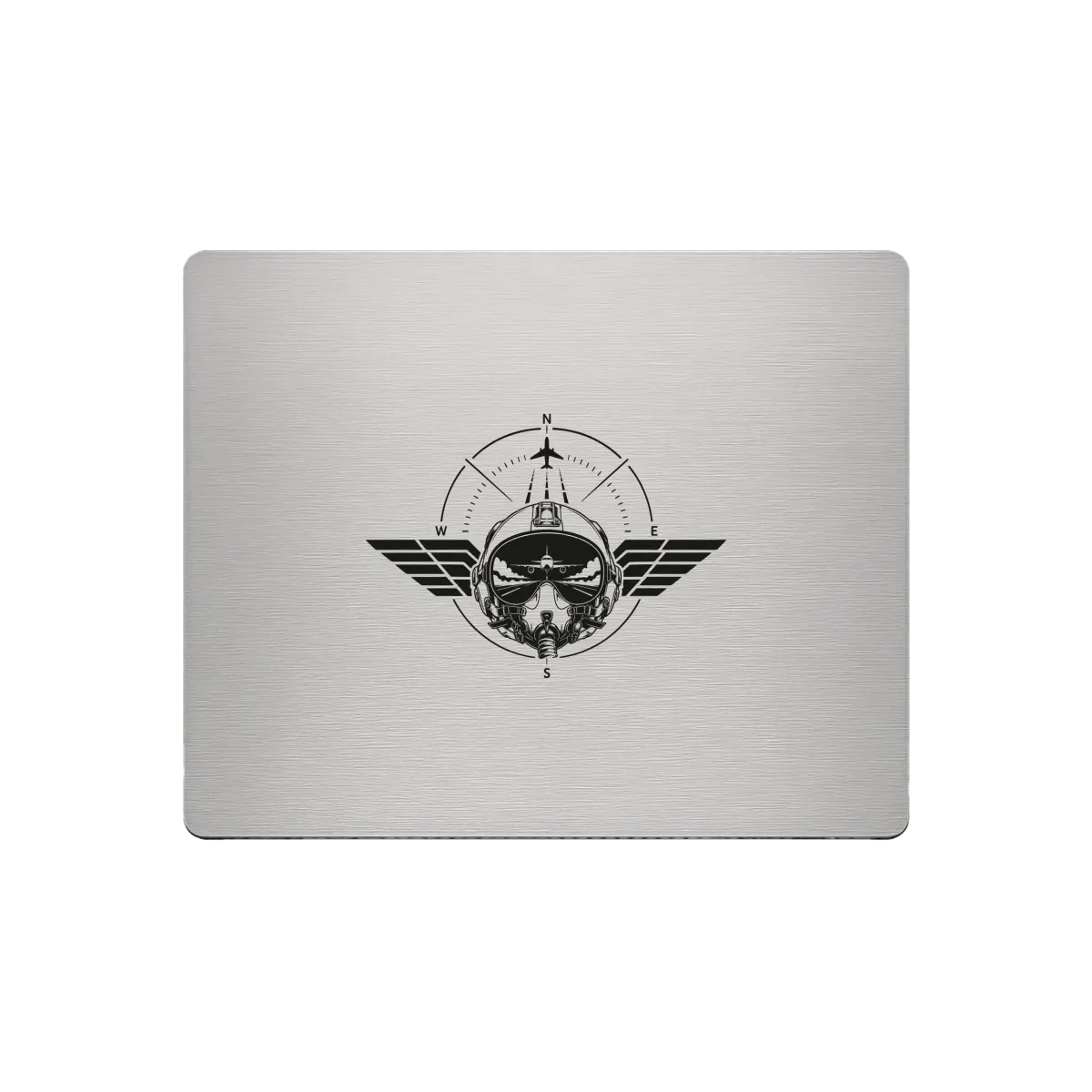 Tapis de souris en aluminium – gravure laser "Pilot Wings"