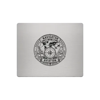 Aluminium Mousepad – Lasergravur "Navigator Aviation"