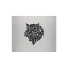Aluminium Mousepad – Lasergravur "Wolf Head"