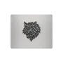 Aluminium Mousepad – Lasergravur "Wolf Head"