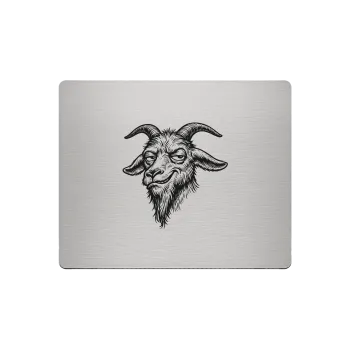 Aluminium Mousepad – Lasergravur "Goat Head"