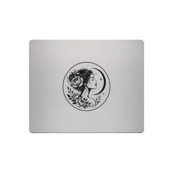 Aluminium Mousepad – Lasergravur "Moon Flower Girl"