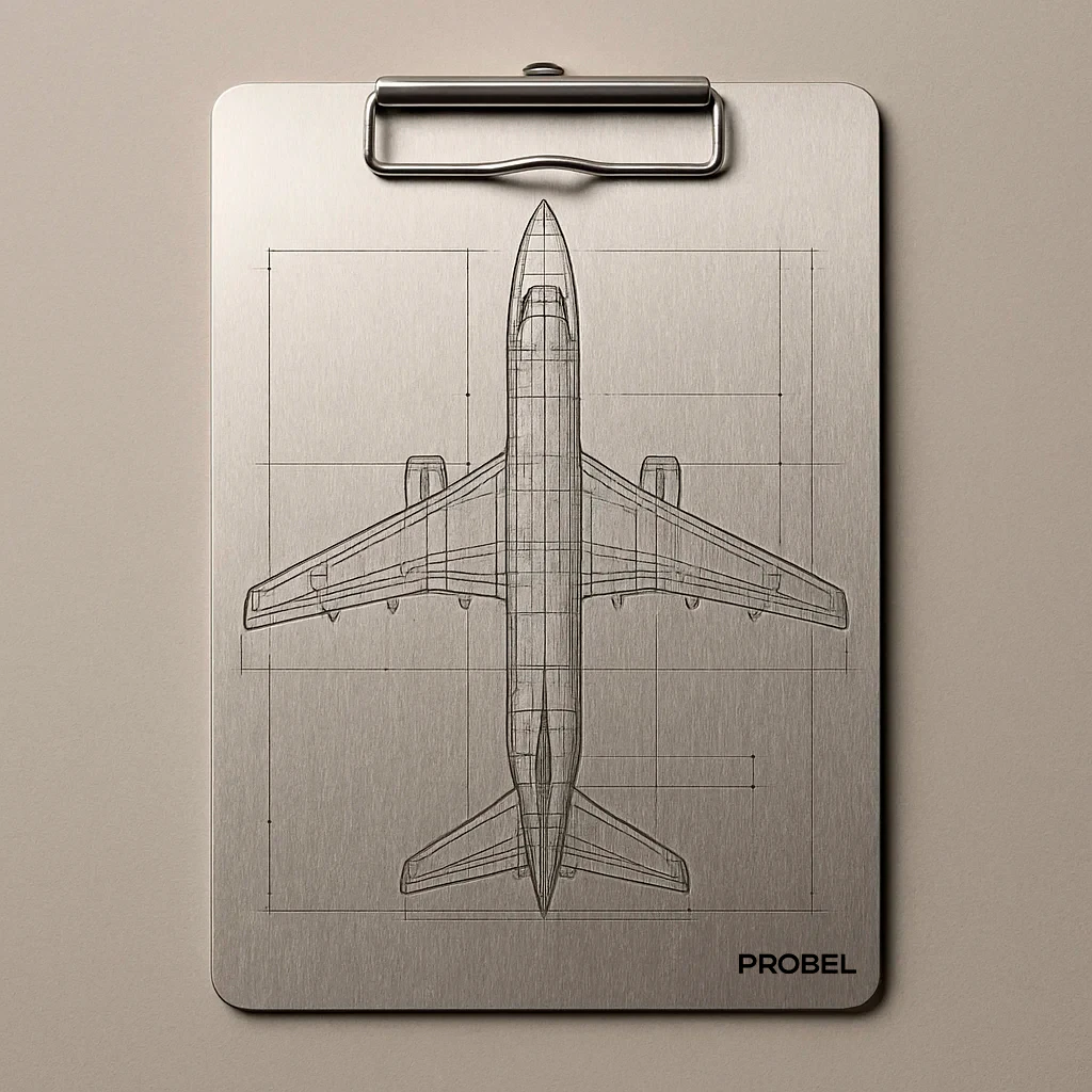 Klemmbrett Aluminium "ProLine Metal A4"