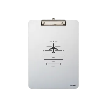 Klemmbrett Aluminium A4 "Flight Navigation"