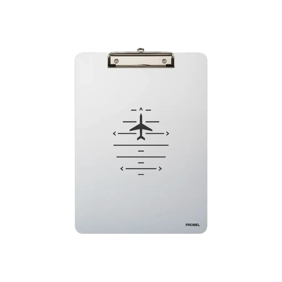 Aluminium-Klemmbrett A4 „Flight Navigation“